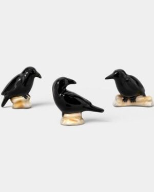 Target | HYDE AND EEK! BOUTIQUE - 3pc Ceramic Matte Ravens Decorative Accent Set