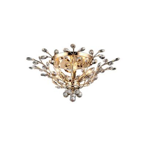 Macys | Gold Crystal Branch Flush Mount Ceiling Light